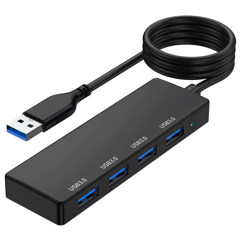 Goldpo USB 3.0 Hub 4-Port Multi-Splitter-Adapter in Schwarz für Laptop und PC - Bild 7