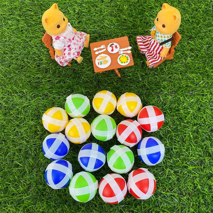 Linyi toy Montessori Dartscheibe mit Klettball, 10-teiliges Set - Bild 3