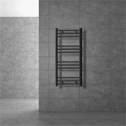 LuxeBath Badheizkörper Sahara Anthrazit Gerade mit Seitenanschluss B: 40,0 cm, H: 80,0 cm - Bild 1