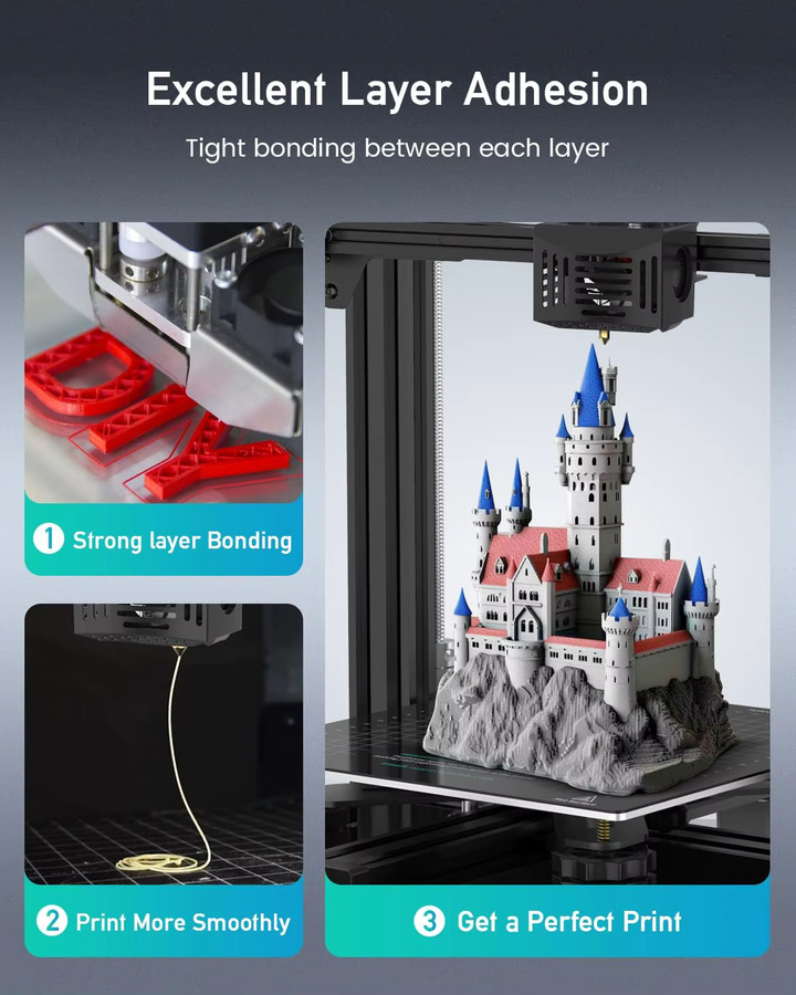SUNLU PETG Filament Transparent, 1,75 mm Durchmesser, 4 kg Gesamtmenge (4 x 1 kg Spulen) für FDM-Drucker - Bild 5