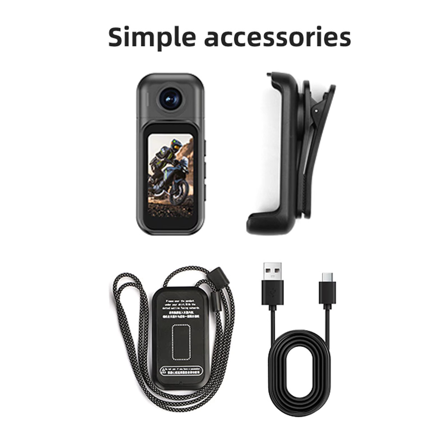 Kaysunlink POV Action Camera 1080P HD Ultra-Kompakte Mini-Sportkamera in Schwarz für Outdoor-Vlogging und Fotografie - Bild 5