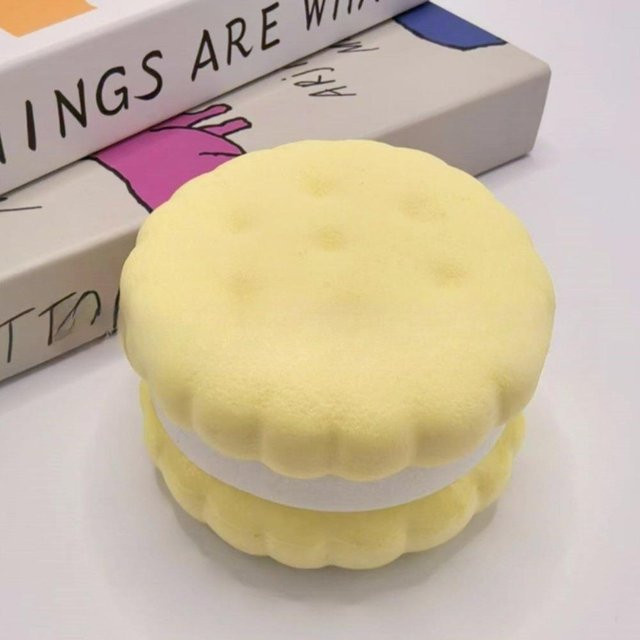 Sandwich-Keks Squishy, Langsam aufsteigend, Sensorisch Stressabbau, Fidget Spielzeug - Bild 1