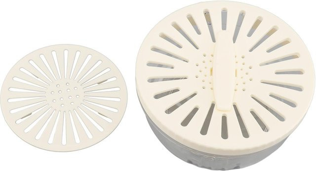 Multifunktionale faltbare Abtropfschüssel mit Deckel von TOMTOP JMS in Weiß zum Waschen von Obst und Gemüse - Bild 1