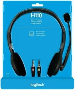 Logitech H110 Stereo On-Ear Headset mit Mikrofon-Rauschunterdrückung in Grau - Bild 2