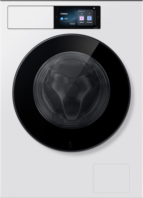 Samsung Bespoke AI Waschmaschine WF90H/24 in Weiß mit 9 kg Fassungsvermögen, Frontlader, Energieeffizienzklasse A, Auto Dosing und App-Steuerung via WiFi - Bild 1