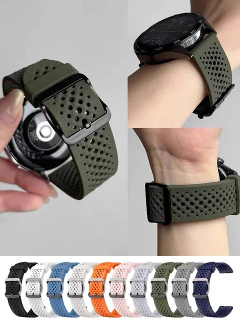 Uhrenarmband Silikon, multicolor, Unisex - Bild 1