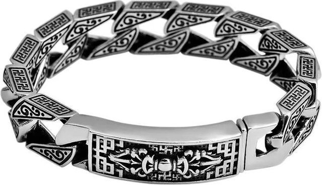 Wucifang Jewelry Armband, Grau, Unisex, 22 cm - Bild 1