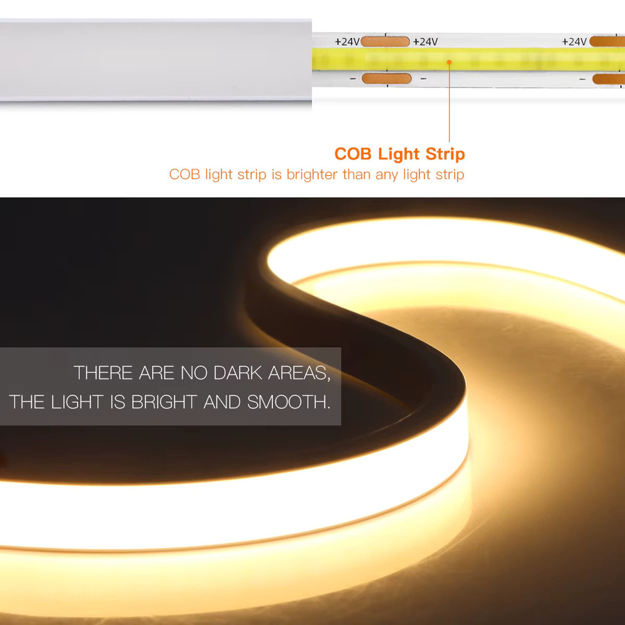Rybakov Kabelloser COB LED-Streifen mit Bewegungsmelder in Warmweiß - Bild 2