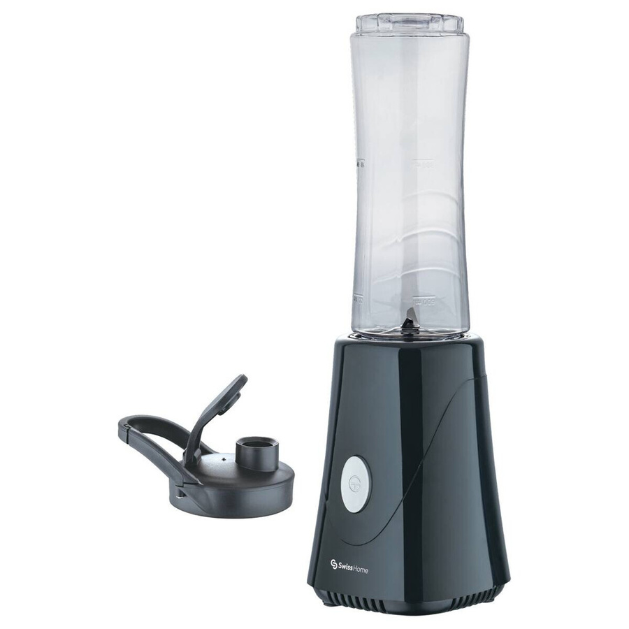 SWISS HOME Reise-Blender aus Edelstahl in Schwarz B/H/T: 12 x 24,5 x 20,5 cm - Bild 2