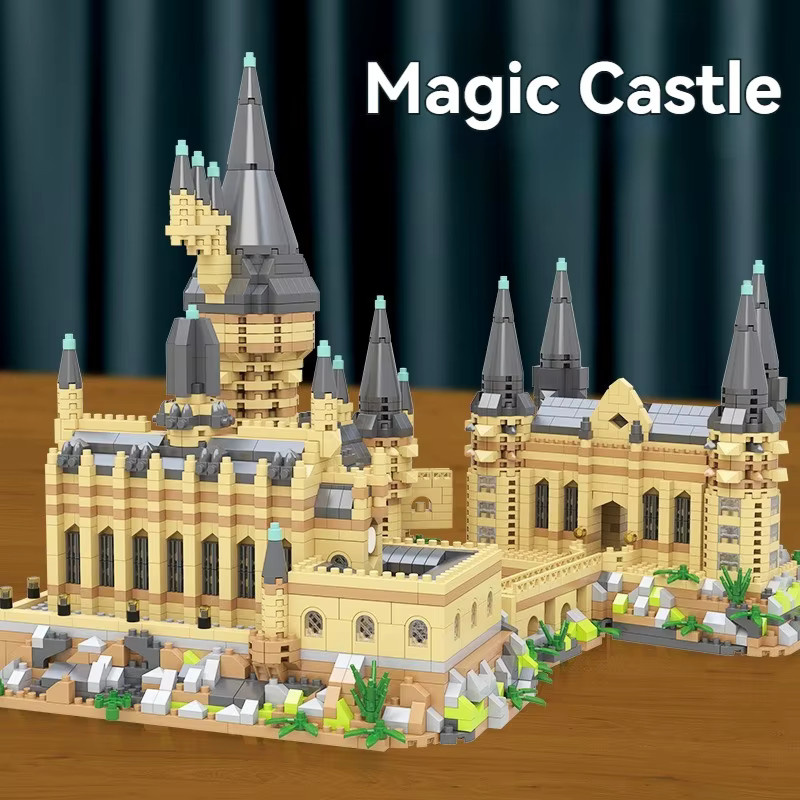 FUNXINEE Magic Castle Modell Micro Bausteine, Stadt DIY Zauberei Schule, Bunt / Mehrfarbig - Bild 2