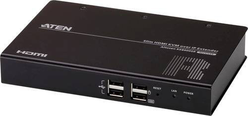 ATEN KE8900SR Slim HDMI Single Display KVM over IP Receiver KVM-Extender mit USB und HDMI in Schwarz - Bild 2