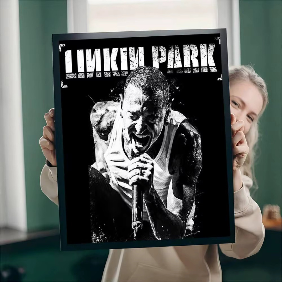 Bilibili Linkin Park Anime Poster als wasserfester Papieraufkleber zur Wanddekoration, B/H: 15,0 x 15,0 cm - Bild 5
