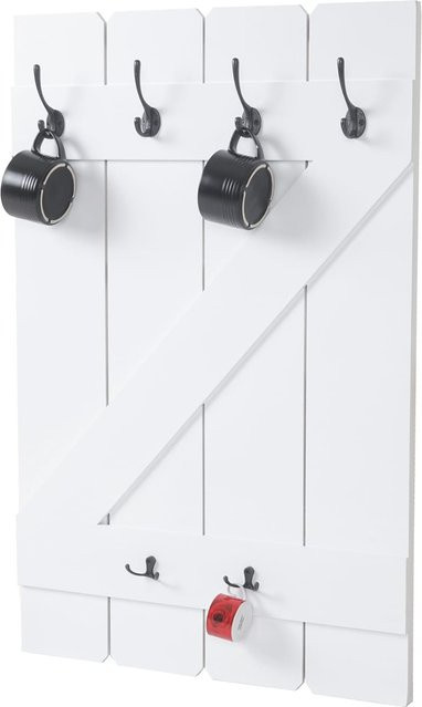 MCW Tassenhalter MCW-D13 Wandboard mit 6 Haken als Hängeregal - Bild 1