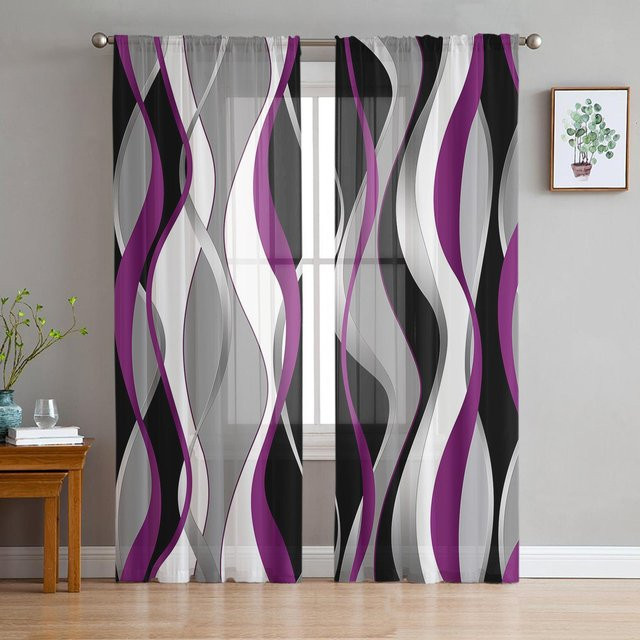 Transparenter Chiffon-Vorhang Super Six mit Basketball-Grafik für Wohnzimmer und Kinderzimmer, Farbe: Transparent, B: 135 cm, H: 114 cm - Bild 1