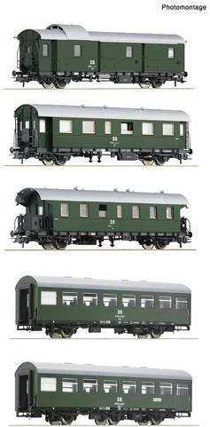 Roco H0 Wagenset Personenzug der DR 5-tlg. Set - Bild 1