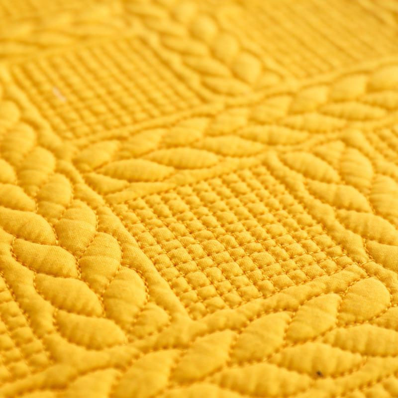 Super Six Sofakissenbezug aus gesteppter Baumwolle und Leder, doppelseitig, modern und schlicht, B/T/H: 70 x 70 x 0 cm - Bild 2