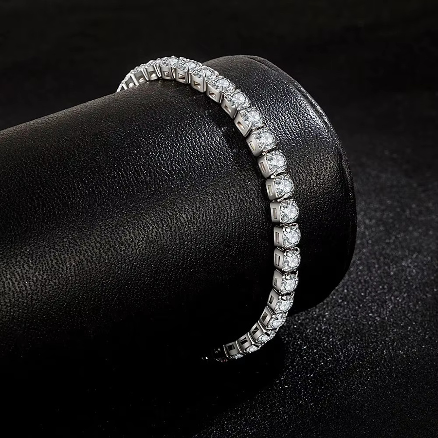 Armband 925 Silber, Zirkonia, Damen, 16-20 cm - Bild 2