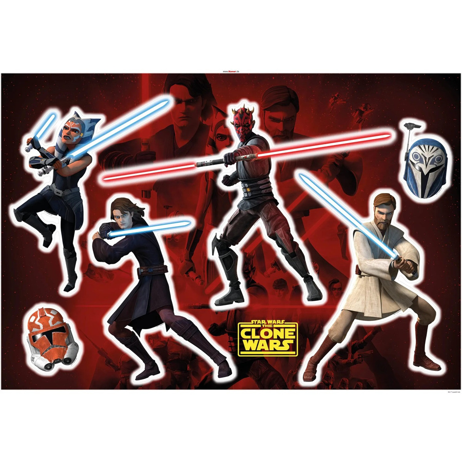 Komar Deko-Sticker Clone Wars Showdown, Multicolor, B: 100 cm, H: 70 cm - Bild 2