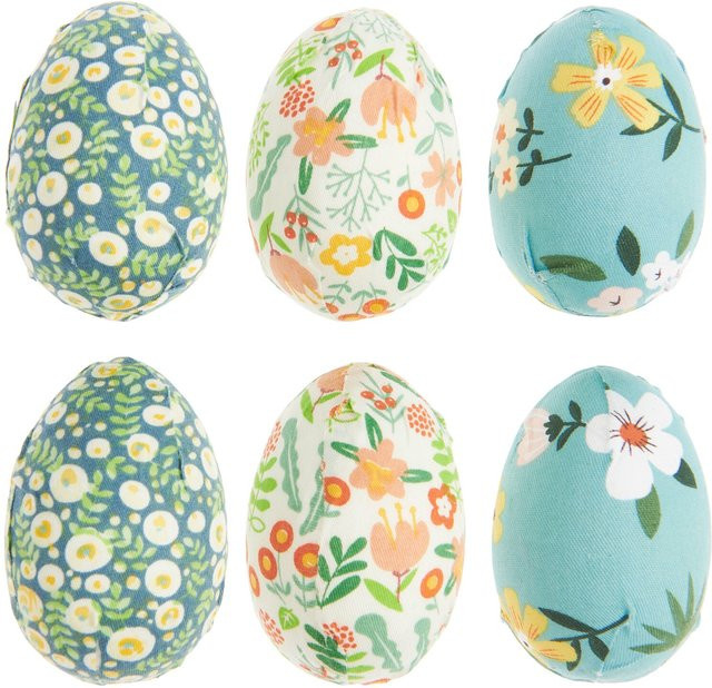 Rico Design Oster-Eier mit Blumendesign in Multicolor, Höhe: 7 cm - Bild 1
