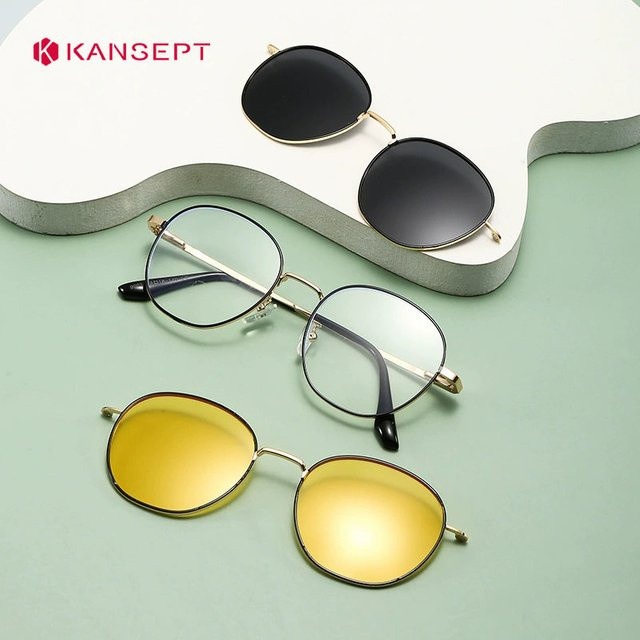 KANSEPT Lesebrille, Rund, Vollrand, Metall, Unisex - Bild 1