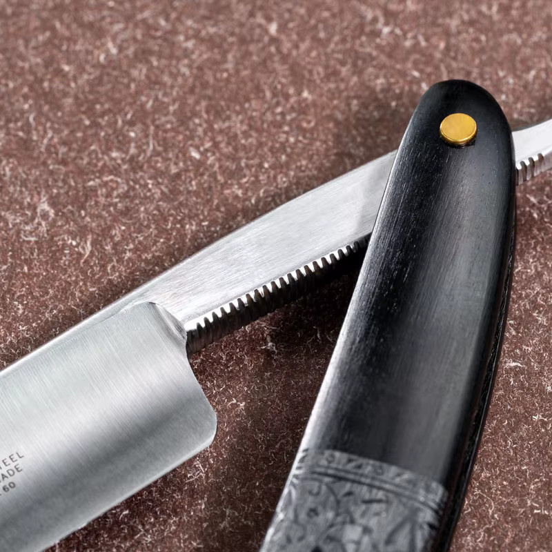 Titan Hirdl Gerader Rasierer mit Holzgriff, Herren - Bild 3