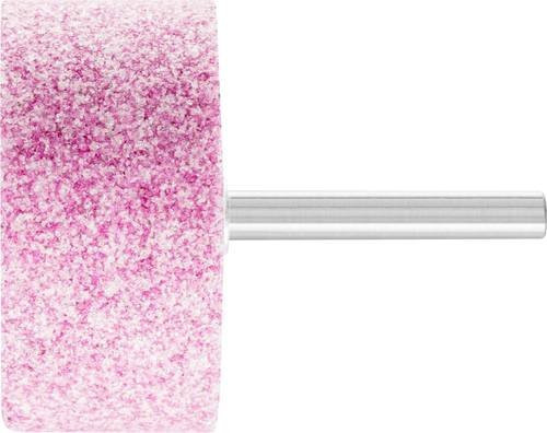 PFERD Schleifstift Zylinder A46 in Pink für Stahl und Stahlguss Durchmesser: 50 mm, Länge: 25 mm, Schaft-Durchmesser: 6 mm - Bild 1