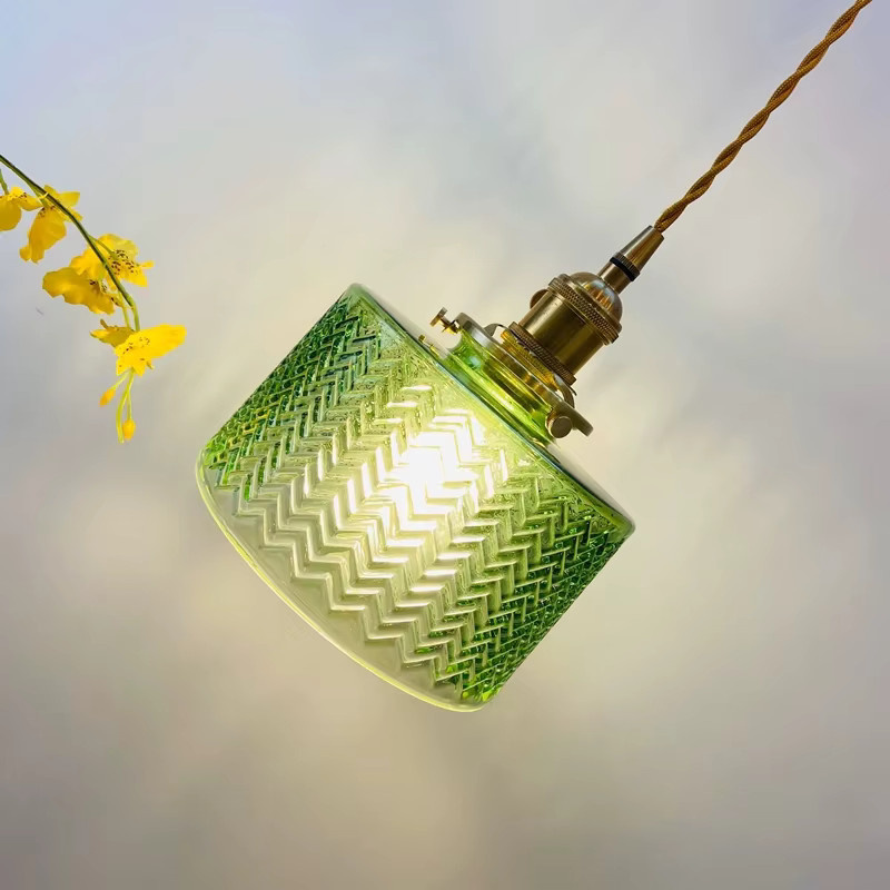 Ramalho Japanische Minimalistische Glas Pendelleuchte mit Messing in Gold und Transparent für Küche und Esszimmer, E27 - Bild 1