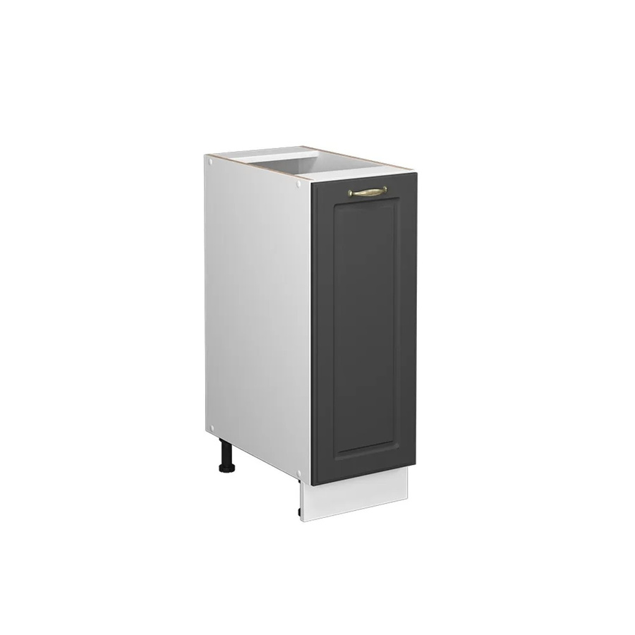 Vicco Apothekerunterschrank Fame-Line Landhaus Weiß Anthrazit-Gold Breite: 30 cm - Bild 3