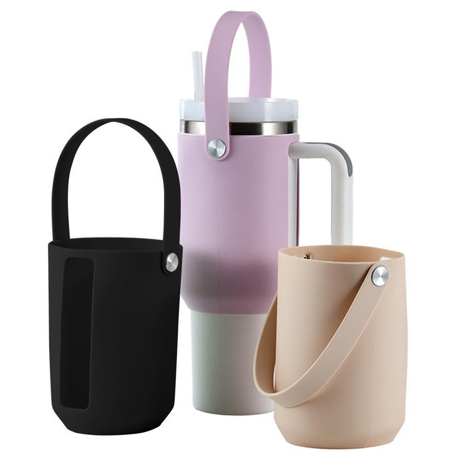 Love Home Garden Tassenschutzhülle mit tragbarem Griff für 40 oz Wasserflaschen in Schwarz, Pink, Gelb und Lila - Bild 5