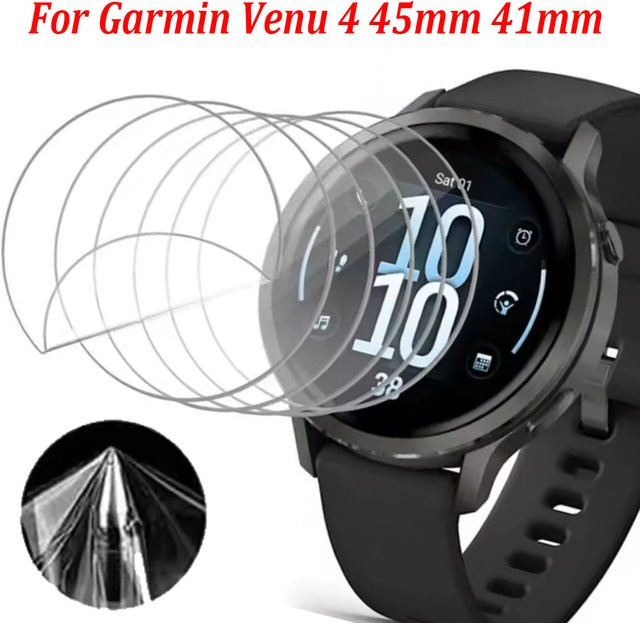 Garmin Smartwatch Screen Protector Hydrogel TPU Film, transparent - Bild 1