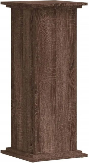 vidaXL Pflanzenständer in Eiche Braun aus Holzwerkstoff, B/T/H: 33 x 33 x 80 cm - Bild 1