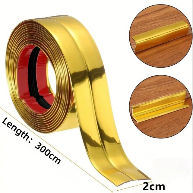 Selbstklebendes PVC Stoßschutzband in Weiß als dekorativer Wandaufkleber und Kantenschutz für Möbel und Wandecken - Bild 1