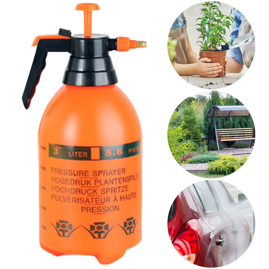 ATUOTIN Handdruck-Wassersprüher in Orange, verstellbarer manueller Gartensprüher und Desinfektionssprühflasche mit 2/3L Fassungsvermögen - Bild 3