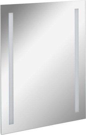 Fackelmann Wandspiegel Linear mit LED-Beleuchtung, rechteckig, rahmenlos, grau/silber, B/H: 60 x 75 cm