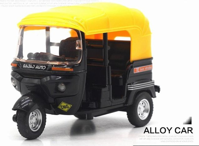Linyi toy car Oldtimer-Modell, 1:14-Zoll-Legierungs-Dreirad-Rückziehauto, mit Licht und Musik, ab 14 Jahren - Bild 1