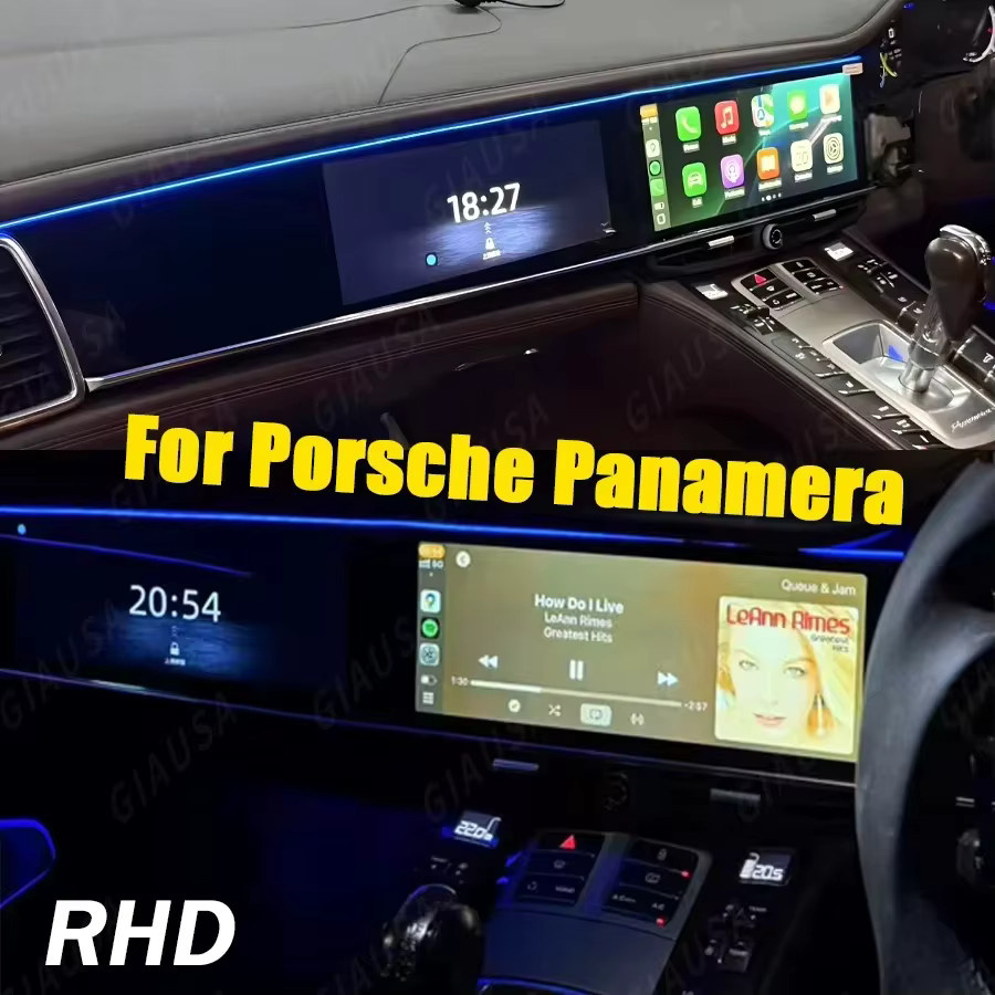 YANFU Android Multimedia-Videoplayer mit Dual-Screen für Porsche Panamera 970 (2010-2016), 12,3 Zoll + 11,4 Zoll, Schwarz, LHD/RHD kompatibel - Bild 3