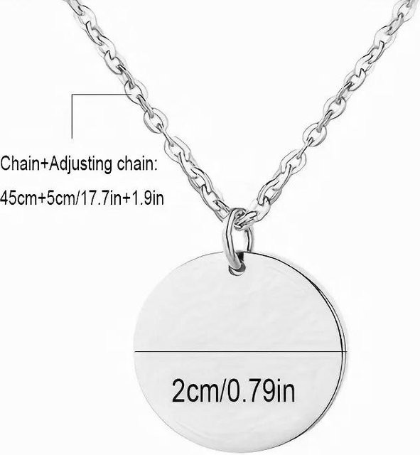 YULIN Halskette mit Hundekopf-Anhänger, Edelstahl, Silber, Unisex - Bild 1