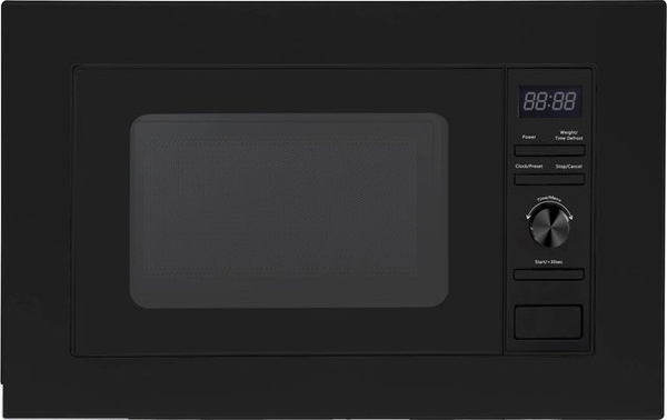 PKM Einbaumikrowelle MW800-20B EB in Schwarz mit Grillfunktion, 800 W und 20 Liter Volumen