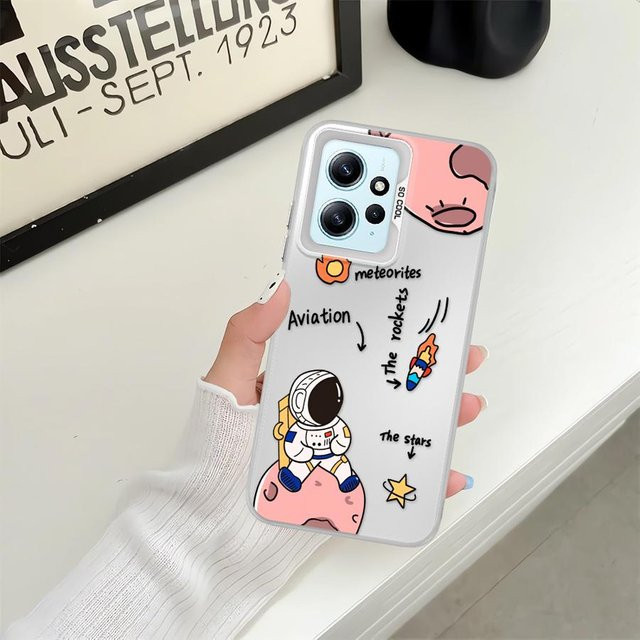 Handyhülle mit Cartoon-Astronauten Design für Xiaomi Redmi Note 14 14C 13 12 Pro Plus 11 12 A1 10 12C A2 13C - Bild 1