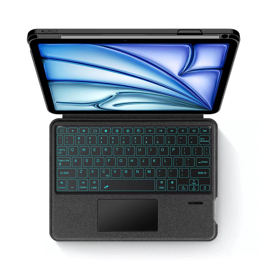 Apple Smart Magic Keyboard für iPad Pro 11 Zoll (1./2./3./4. Generation) und iPad Air 11 Zoll (M4, M3, M2, 4./5. Generation) mit Touchpad und Hintergrundbeleuchtung in Schwarz - Bild 2