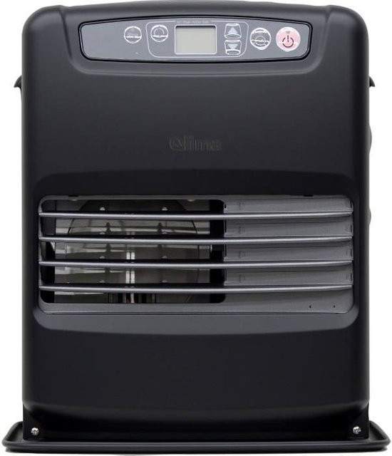 Elektronischer Petroleumofen Qlima mit 2500 W Leistung, 5-Liter-Tank, Timer und Thermostat in Schwarz - Bild 1