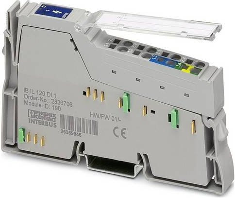 Phoenix Contact Digitalmodul IB IL 120 DI 1-PAC 2861917 in Grau, 120 V/AC, 7.5 V/DC - Bild 1