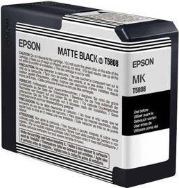 Epson T5808 Original Tintenpatrone Mattschwarz für Stylus Pro 3800, 80 ml - Bild 1