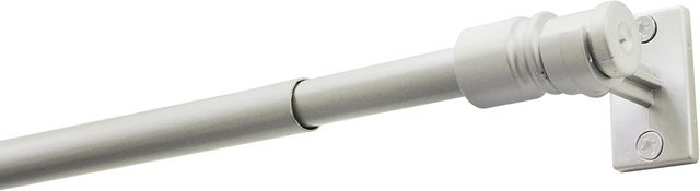 Boviva Bistrostange Madrid aus Metall in Silber, ausziehbar von 75 bis 125 cm, Durchmesser: 1 cm - Bild 1