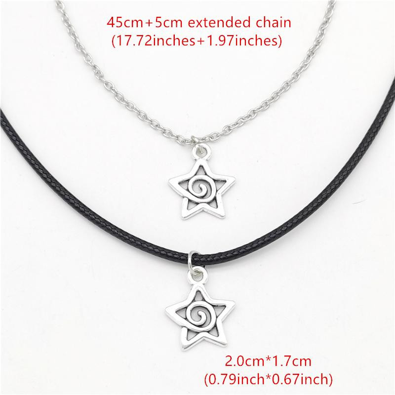 Cenxuan Handmade Halskette Star Swirl Anhänger, Silber, Damen - Bild 2