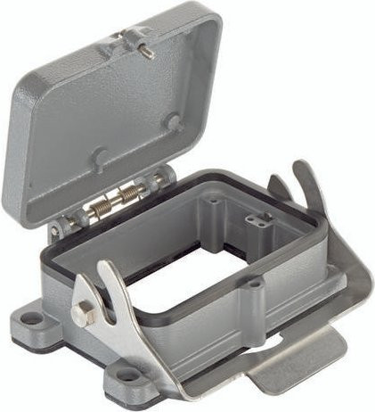HARTING Anbaugehäuse 09 30 048 0337 09300480337 aus Aluminium in Grau - Bild 1