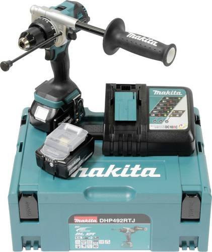Makita DHP492RTJ Akku-Schlagbohrschrauber LXT 18V mit 2 Akkus - Bild 1