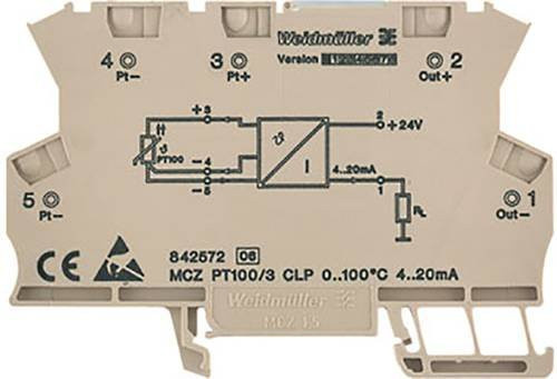 Weidmüller C030-03 MCZ RTD CLP Temperaturwandler beige 8705990000 - Bild 1