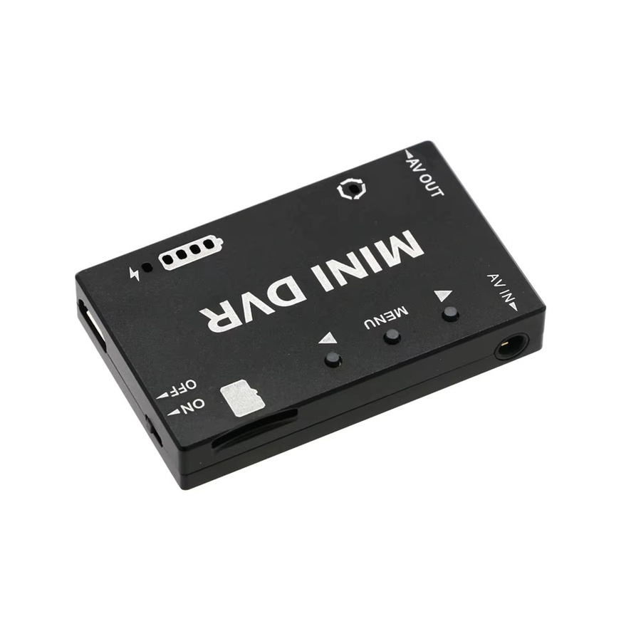 U-Angel-1988 Mini FPV DVR-Modul in Schwarz mit integriertem Akku und NTSC/PAL Umschaltung für RC-Modelle und Racing FPV-Drohnen - Bild 2