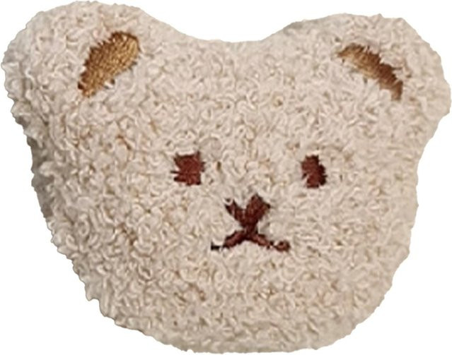 Tooarts Plüschbär-Kühlschrankmagnet in Beige als weicher 3D-Tier-Magnet aus Textil und Kunststoff zur Küchendekoration - Bild 1